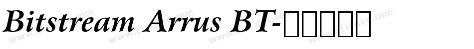 Bitstream Arrus BT字体转换